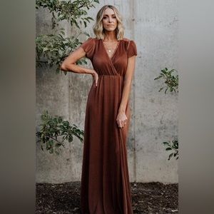 NWT Baltic Born Athena Pleated Pregnancy Nursing Friendly Maxi Dress Medium